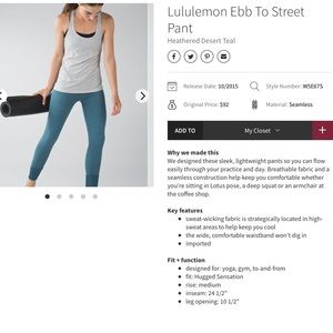 Ebb to street leggings